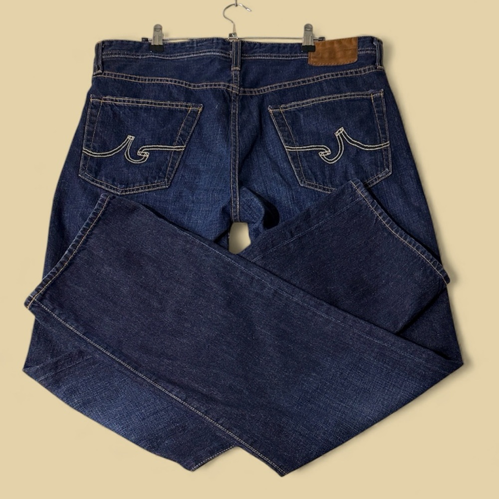 AG Adriano Goldschmied Men's Indigo Straight Jeans - 36W/34L